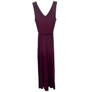 Gap NWT Women’s‎ Sleeveless V Neck Plum Wide Leg Jump Suit  Sz L